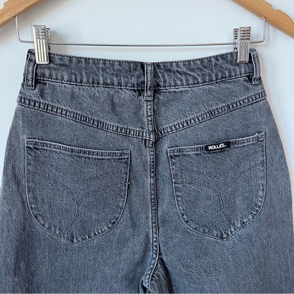 ROLLA’S Elle Super High Rise Relaxed fit Black Jeans in Comfort Smoke Size 26 - Picture 10 of 15
